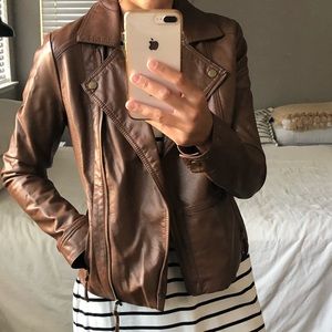 Faux leather jacket
